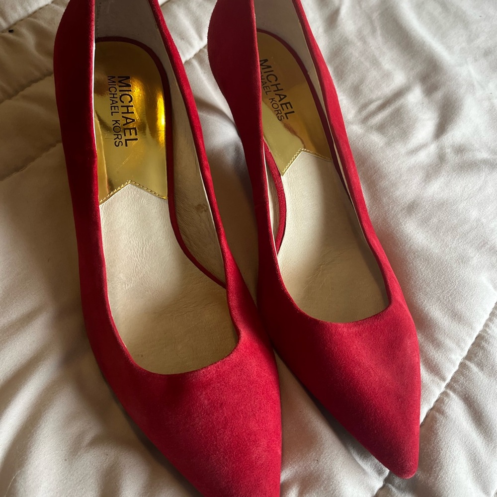 Michael Kors Red Pointed Heels